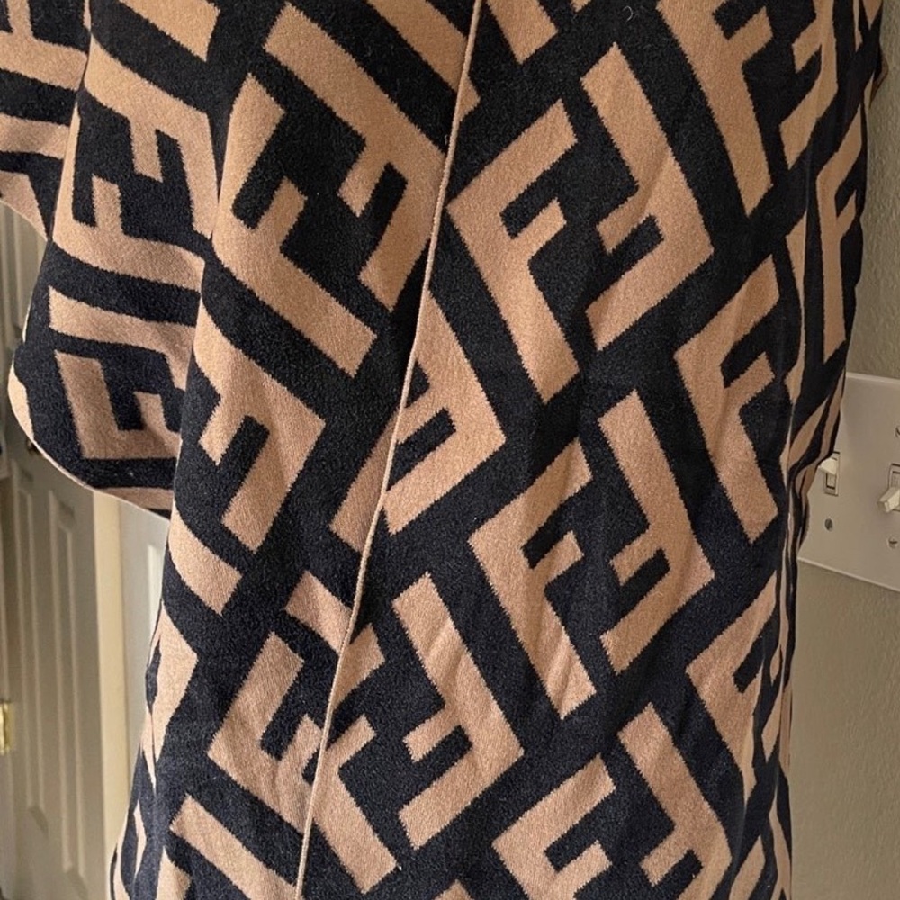 Fendi Ff Multicolor Wool & Viscose Shawl - image 2